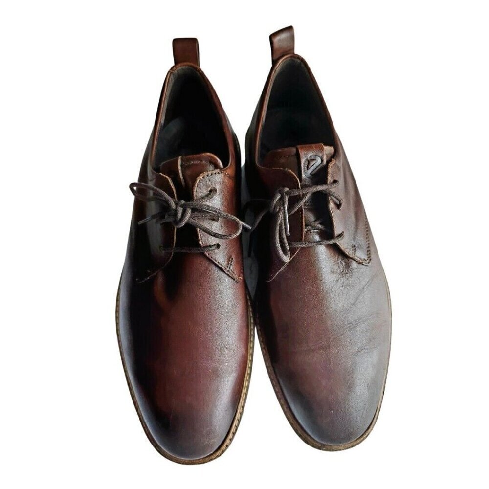 Men's ECCO 'ST.1 Hybrid' Cognac Brown Leather Oxfords Size US 9 EUR 43
